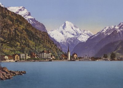 Fluelen and the Bristenstock 3074m by Photographer Swiss