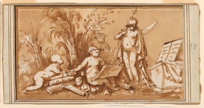 Design for a Frieze with the Allegory of Literature by Piat Joseph Sauvage