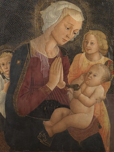 Virgin and Child with Two Angels by Pier Francesco Fiorentino