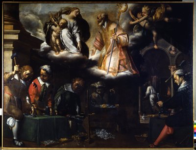 Saint Eloi, Patron of the Silversmiths by Pier Francesco Morazzone