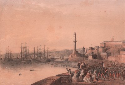 Landing of French troops in Genoa, Liguria by Blaise Nicolas Le Sueur