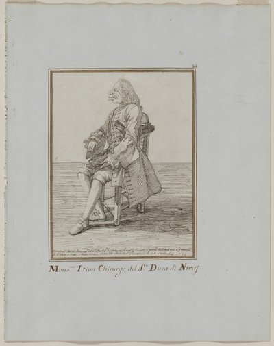 Monsieur Ition Chirurgo del sre. Duca di Nivers by Pier Leone Ghezzi