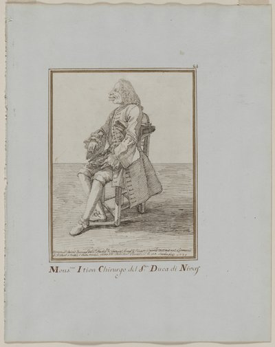 Monsieur Ition Chirurgo del sre. Duca di Nivers by Pier Leone Ghezzi