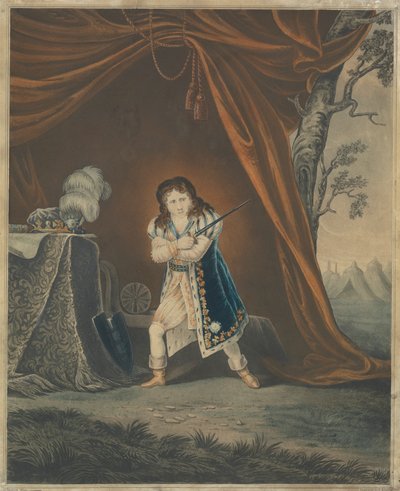 Richard III in his Tent - "Richard III", Act V, Scene III by Piercy Roberts