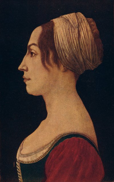 Woman in Green and Crimson by Piero del Pollaiolo