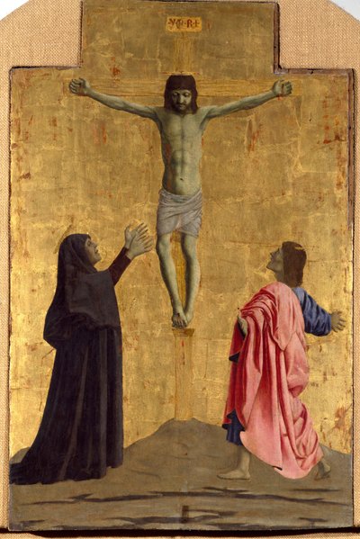 Polyptych of Mercy: the Virgin of Mercy, Surrounded by Saints (detail) by Piero della Francesca