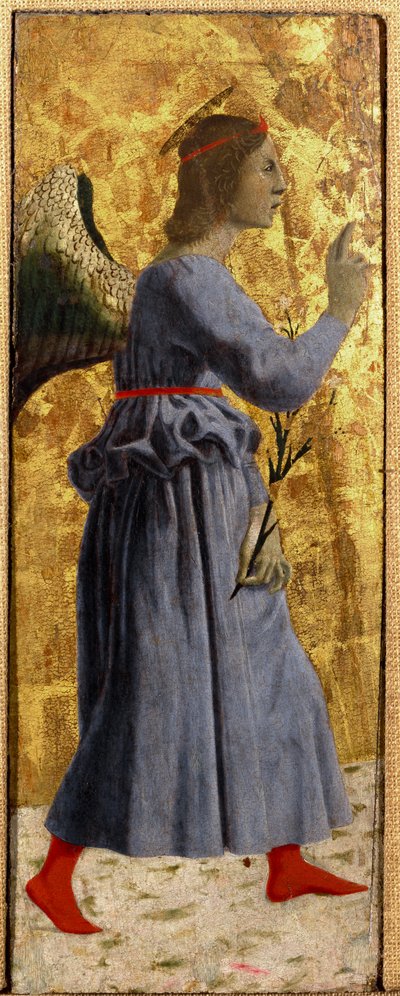 Polyptych of Mercy: The Virgin of Mercy, Surrounded by Saints (detail) by Piero della Francesca
