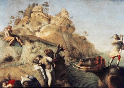 Perseus Freeing Andromeda (detail) by Piero di Cosimo