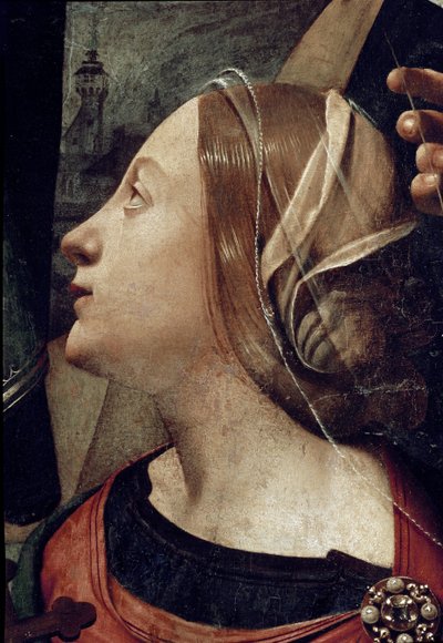 Saint Margarita of Antioch (detail) by Piero di Cosimo