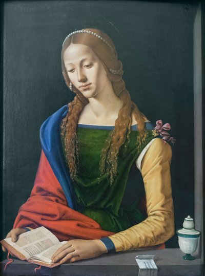 Saint Mary Magdalene Reading by Piero di Cosimo