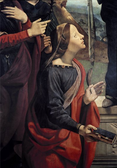 St. Catherine of Alexandria (detail) by Piero di Cosimo