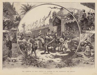 The carnival at Nice, Battle of Flowers in the Promenade des Anglais by Pierra Comba