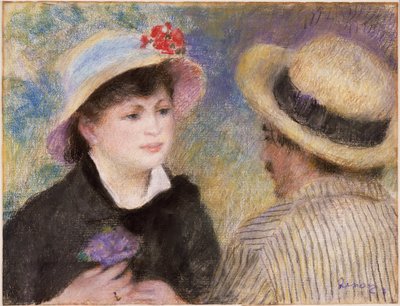 Boating Couple (said to be Aline Charigot and Renoir) by Pierre-Auguste Renoir