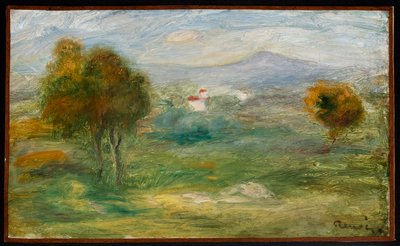 Landscape with Houses in Cagnes-sur-Mer by Pierre-Auguste Renoir