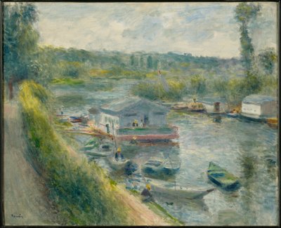 Wash-House Boat at Bas-Meudon by Pierre-Auguste Renoir