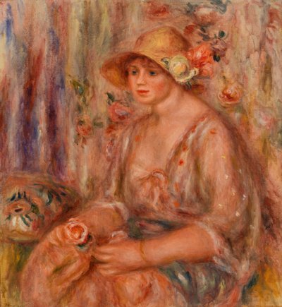 Woman in Muslin Dress by Pierre-Auguste Renoir