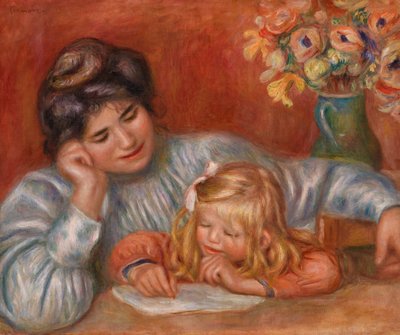 Writing Lesson by Pierre-Auguste Renoir