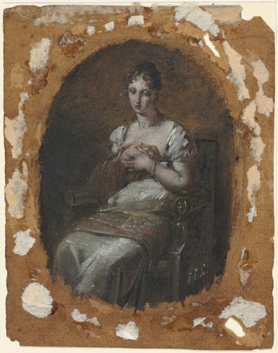 Young Woman Seated, Late 18th or Early 19th Century by Pierre Paul Prud