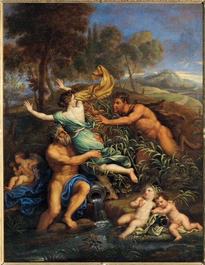 Pan and Syrinx by Pierre (follower of) Mignard