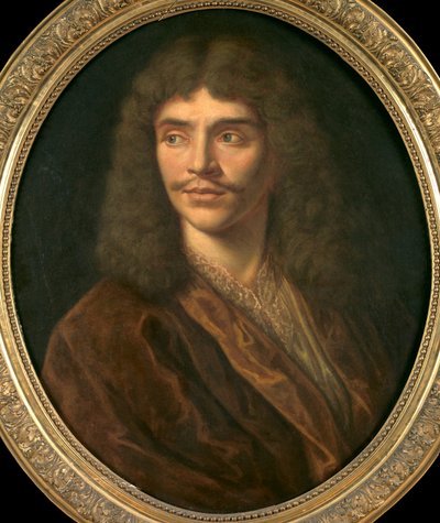 Portrait of Moliere by Pierre (follower of) Mignard