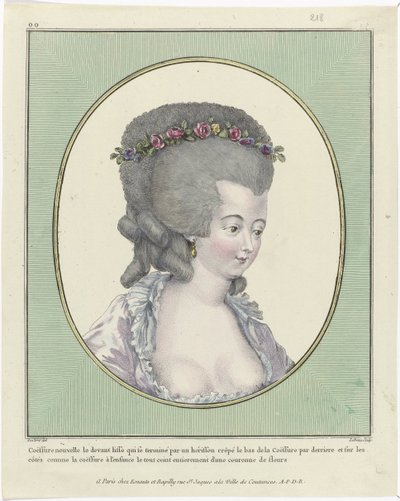 Hairstyles, Poufs, Hats and Bonnets: Eleven Hairstyles and Headdresses by Pierre Adrien Le Beau