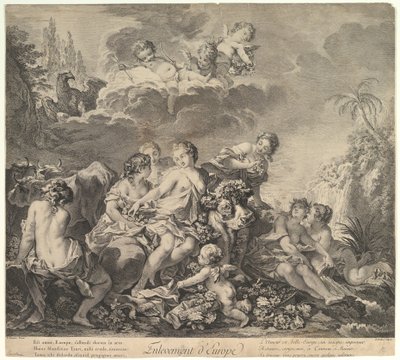 Abduction of Europa by Pierre Alexandre Aveline