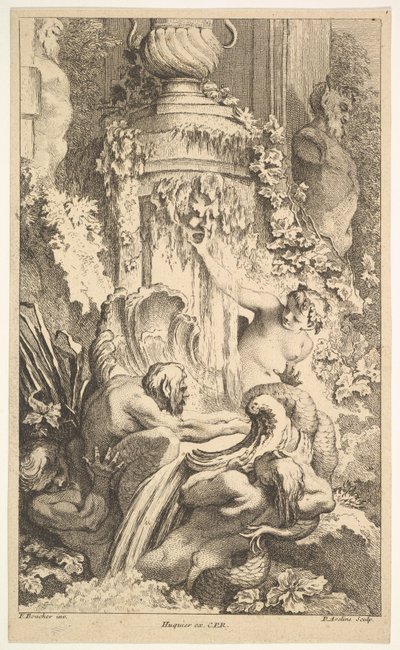 Naiads, Tritons and the Bath of Priapus by Pierre Alexandre Aveline