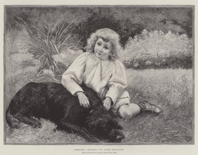 Comrades, Resting by Pierre Andre Brouillet