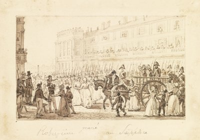 Robespierre and his accomplices being led to their execution by Pierre Antoine Demachy
