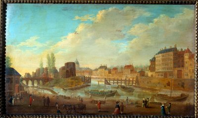 View of Louviers Island and the Point of Saint Louis Island Views of Saint Paul Port by Pierre Antoine Demachy