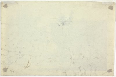 Sketch of Garden with a Ladder by Pierre Antoine Mongin