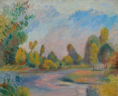 By the River, 1896 by Pierre Auguste Renoir