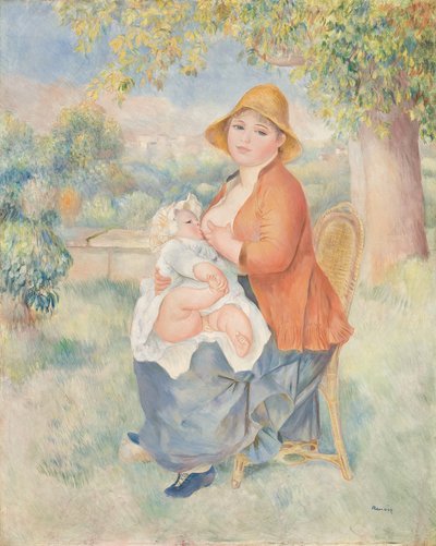 Maternity or Woman Nursing Her Child (Madame Renoir and Her Son) by Pierre Auguste Renoir
