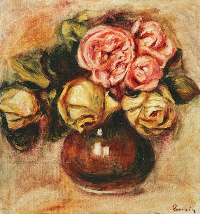 Vase of Roses by Pierre Auguste Renoir