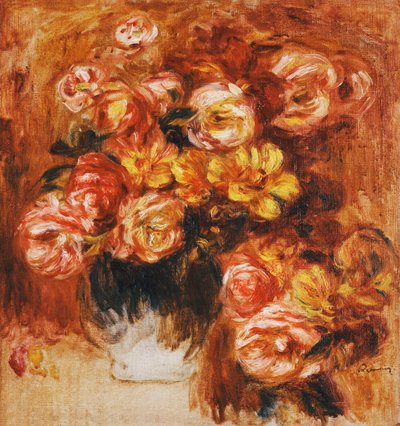 Vase of Roses by Pierre Auguste Renoir