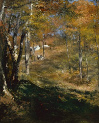 Young Trees in the Forest by Pierre Auguste Renoir