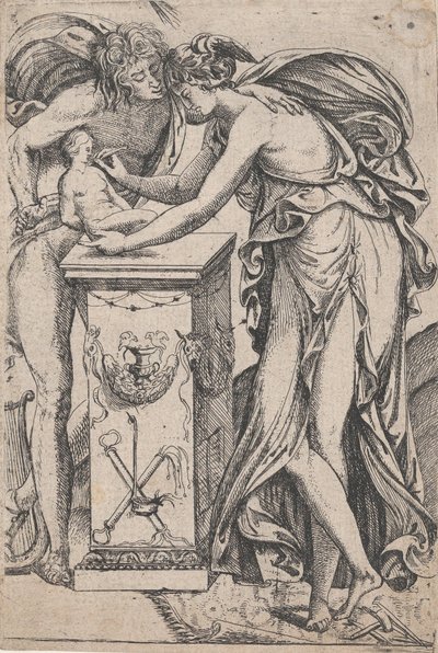 Apollo and the Spirit of Sculpture by Pierre Biard