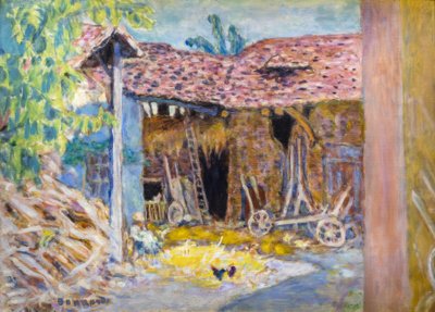 Courtyard of a Farm or The Barn by Pierre Bonnard