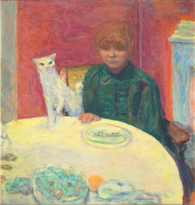 Woman with Cat by Pierre Bonnard