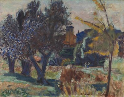 Landscape with Olive Trees and a Chapel, c.1924 by Pierre Bonnard