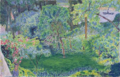 Landscape with a Barge by Pierre Bonnard