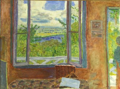 Open Window Towards the Seine Vernon, c. 1911 by Pierre Bonnard
