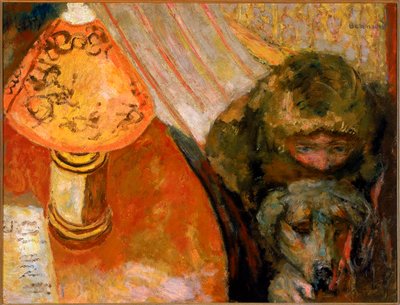 Interior Illuminated by Lamplight by Pierre Bonnard