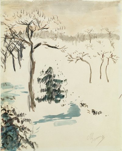 Winter Landscape, 1910 by Pierre Bonnard