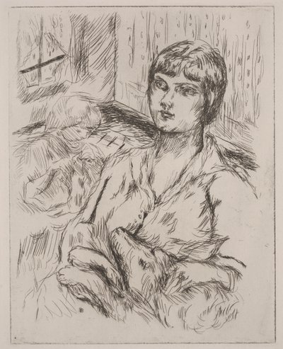 Woman with Dog, Illustration from 