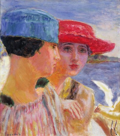 Young Women with a Seagull, 1917 by Pierre Bonnard