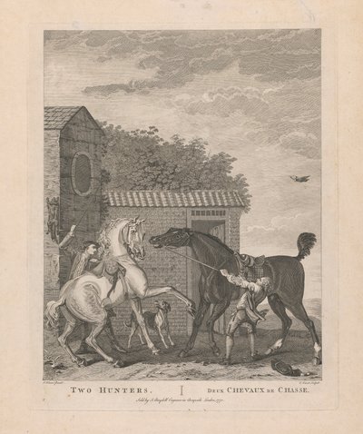 Two Hunters by Pierre Charles Canot