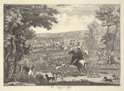 The Stag at Bay by Pierre Charles Canot