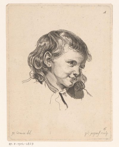 Head of a Child, Turned to the Right by Pierre Charles Ingouf