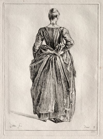 Study of a Woman from the Back by Pierre Charles Trémolière